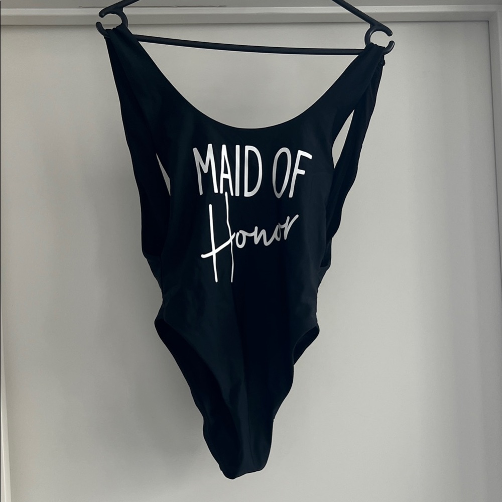 Aerie Black 'Maid of Honor' One Piece Swimsuit